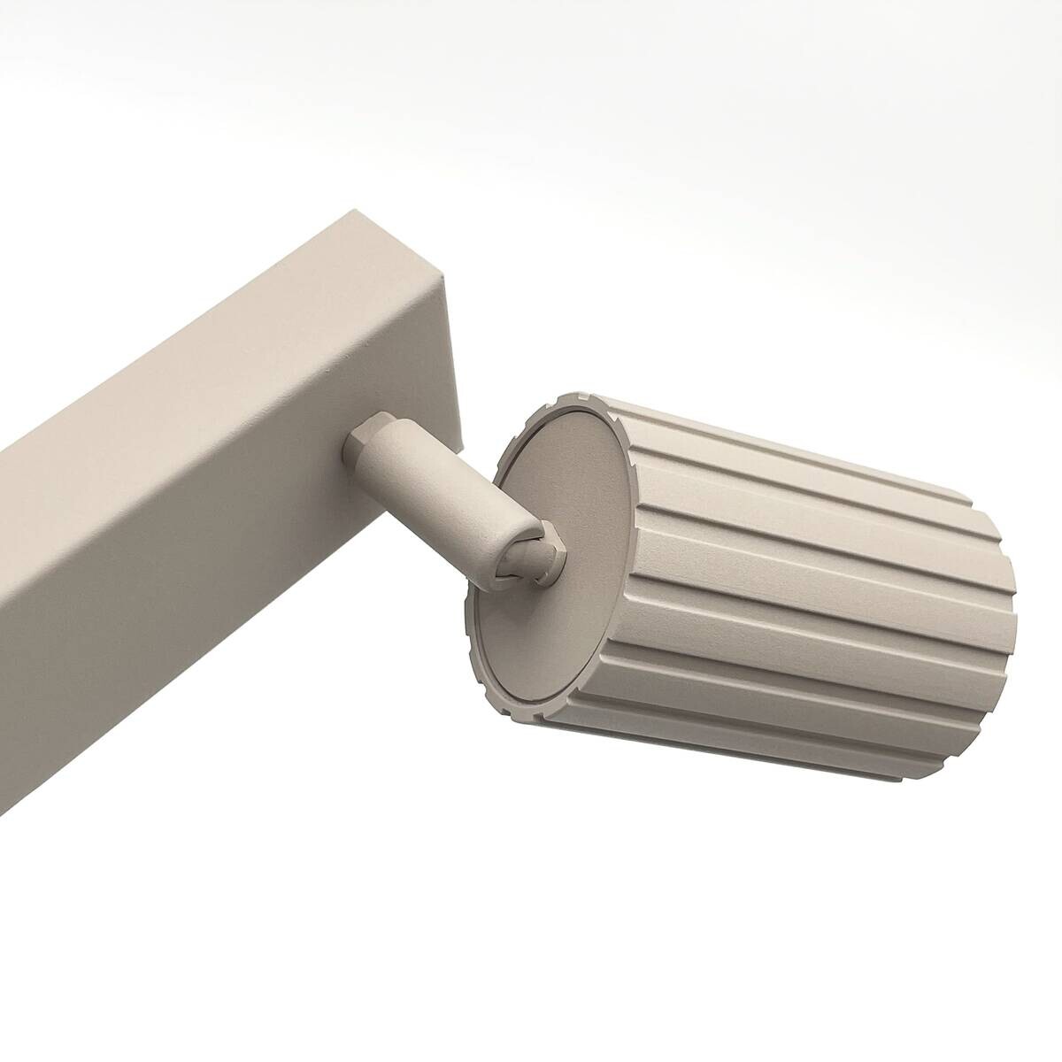 Lamkur Strahler Prisma beige Stahl B/H/L: ca. 6,5x16,5x117 cm 6 Brennstellen