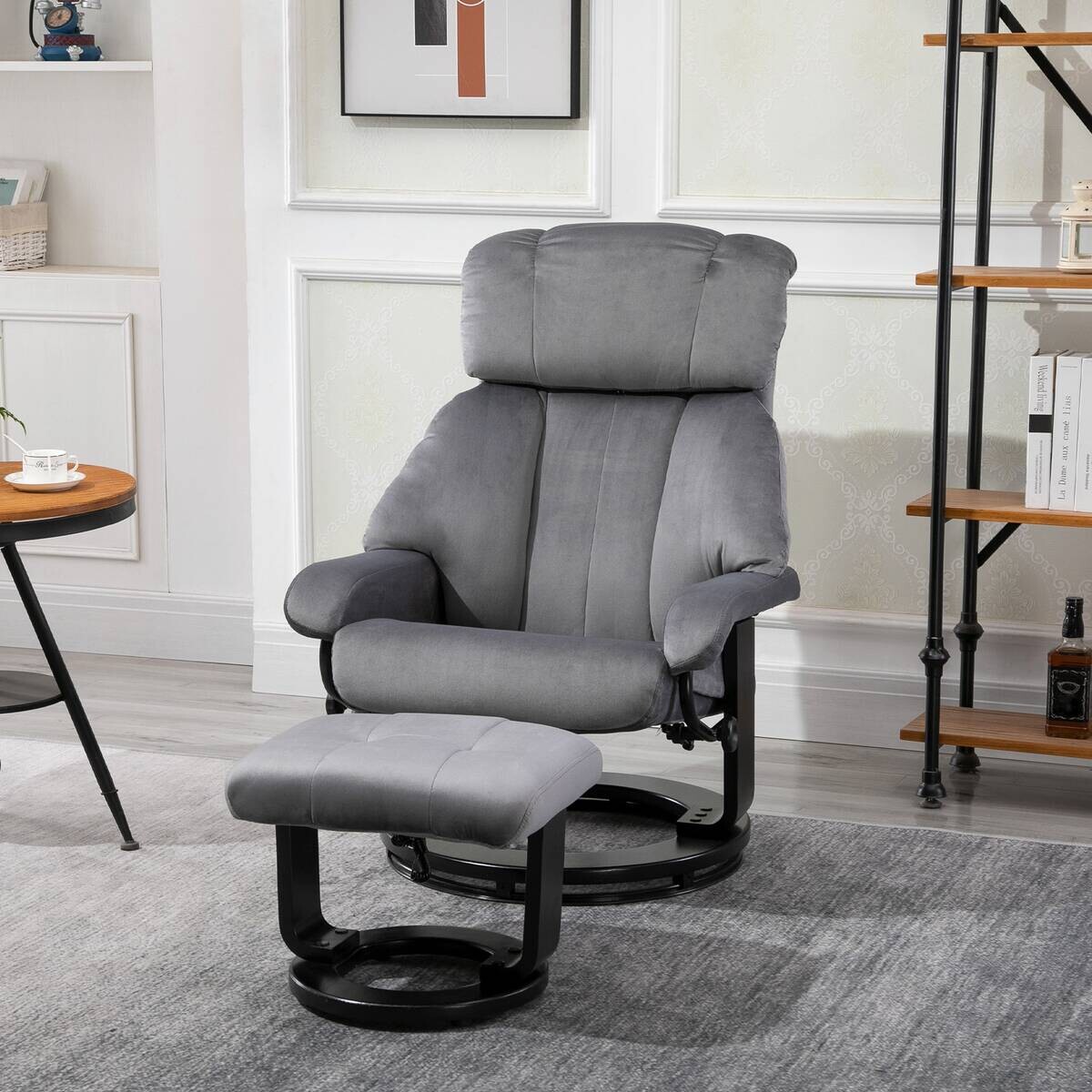 HOMCOM Massagestuhl grau B/H/L: ca. 80x76x102 cm