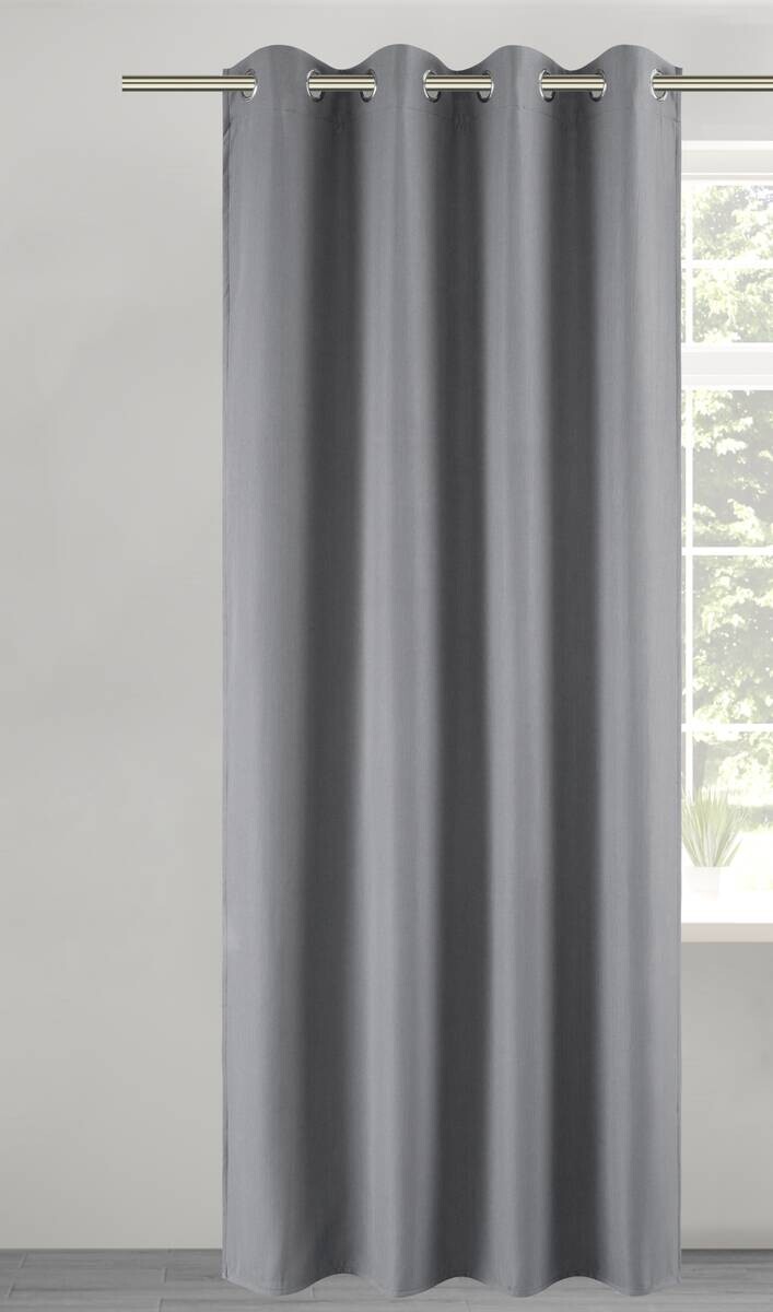 POCOline Verdunklungsvorhang Christa dunkeltaupe B/L: ca. 135x245 cm
