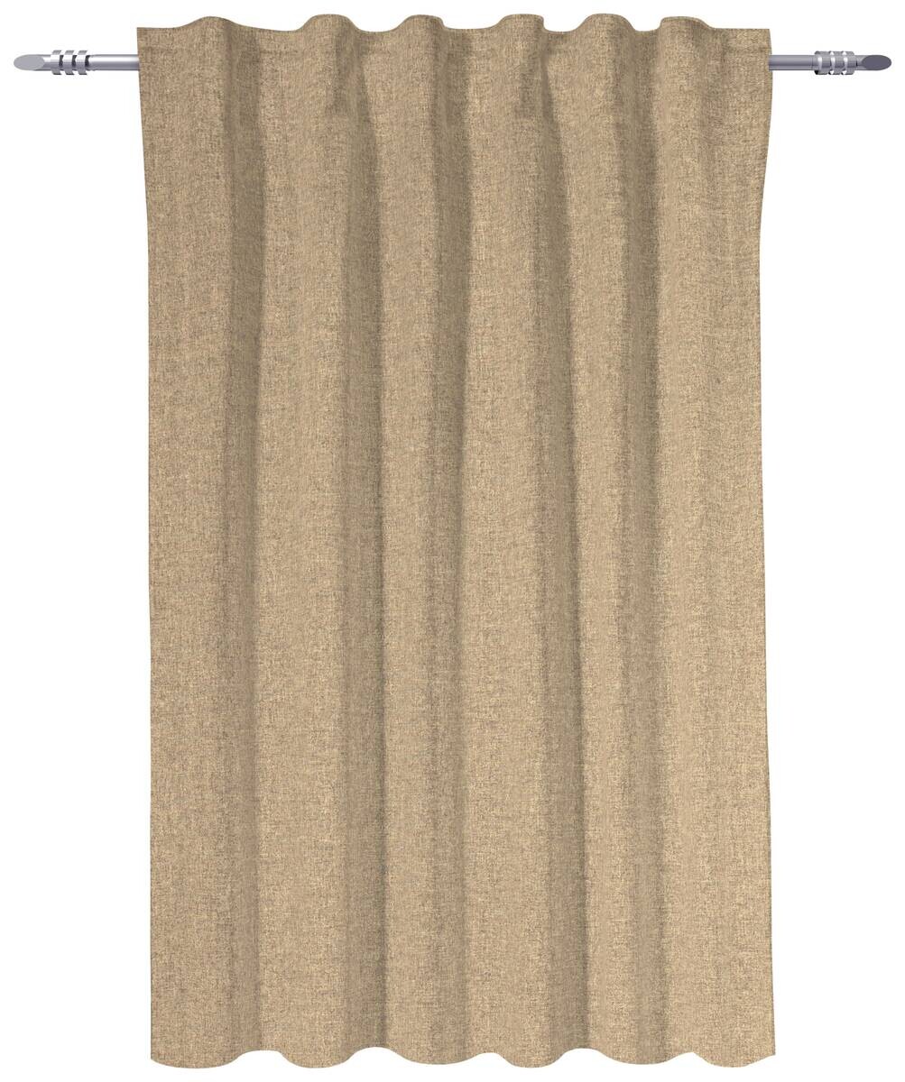 POCOline Kombivorhang Ulrich sand 100% Polyester B/L: ca. 135x145 cm