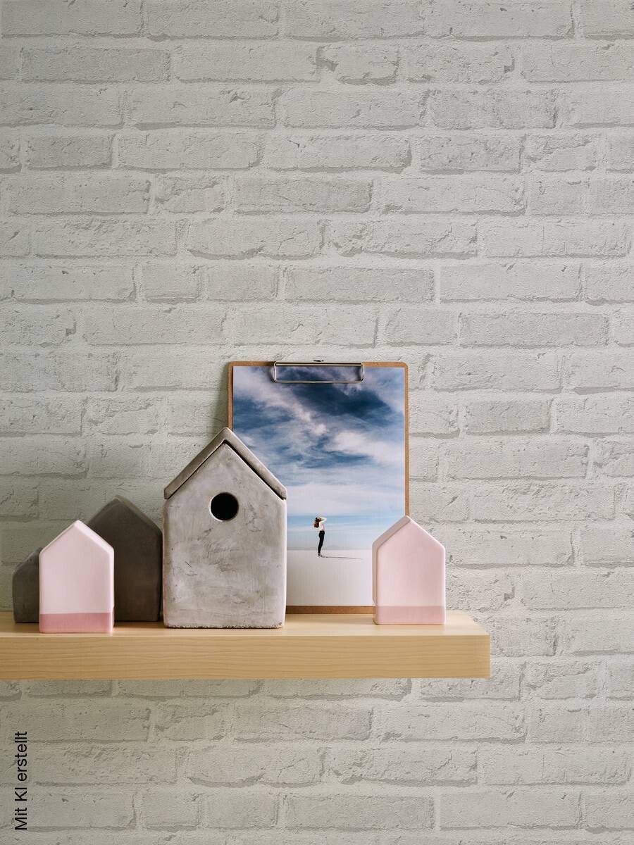 A.S.Creation Vliestapete Best of Wood`n Stone 2nd Edition Steine grau hellgrau B/L: ca. 53x1005 cm