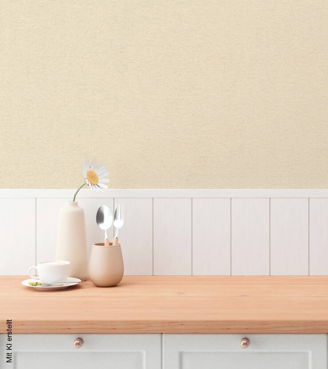 A.S.Creation Vliestapete beige gelb creme B/H/D: ca. 53x1005x9,3 cm