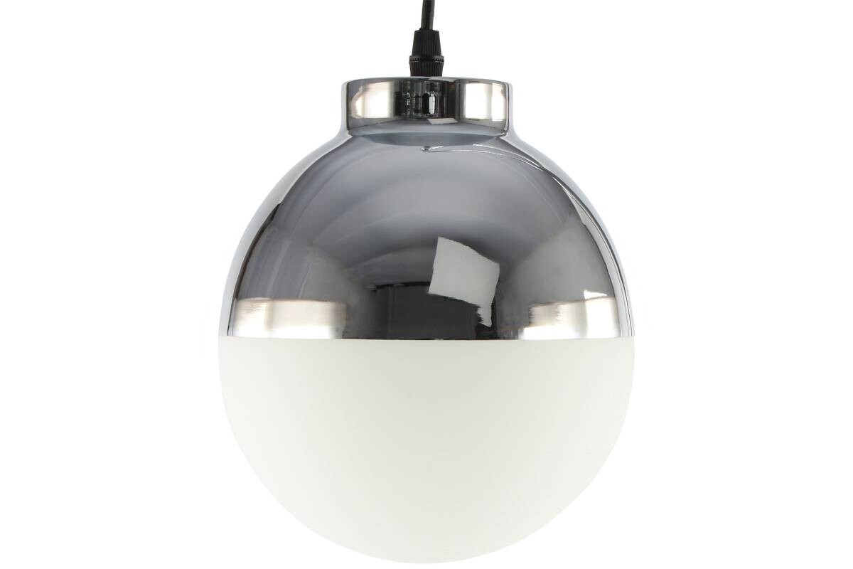 Kayoom Stehlampe Lavina 125 weiß silber Glas Eisen B/H/T/D: ca. 44x160x44x44 cm E27 1 Brennstellen