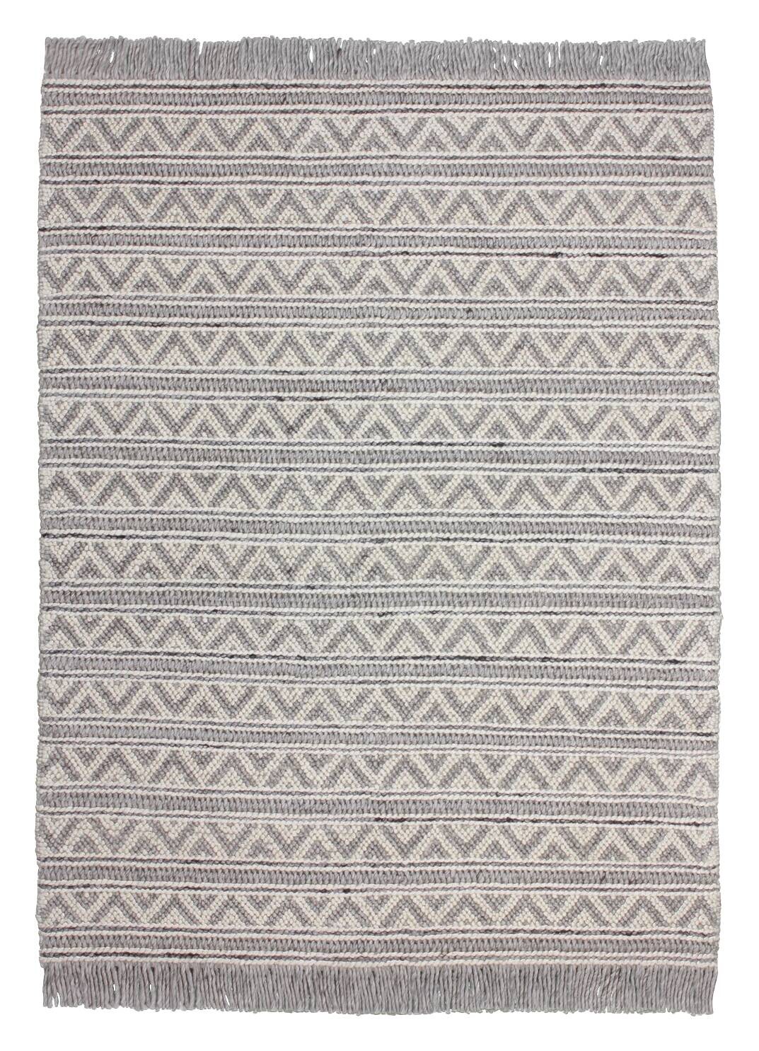 Kayoom Kurzflorteppich Natura 410 silber B/L: ca. 120x170 cm