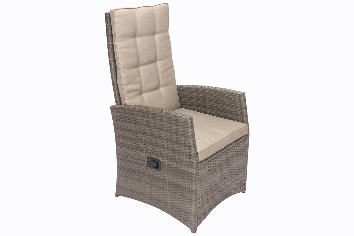 Gartensitzgruppe Barcelona grau Stahl