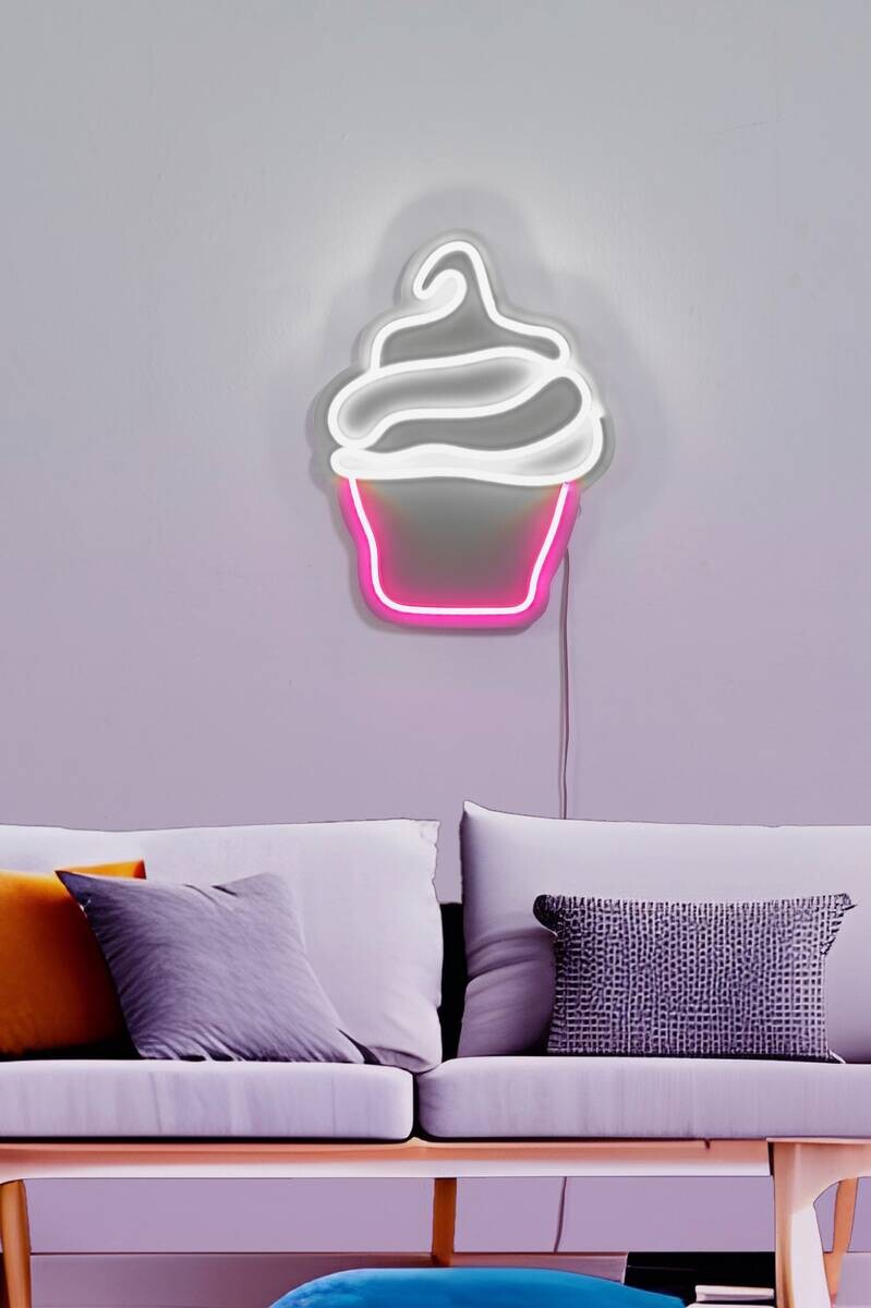 Opviq LED-Wandleuchte mehrfarbig PVC B/H/T/L: ca. 25x33,5x2x25 cm