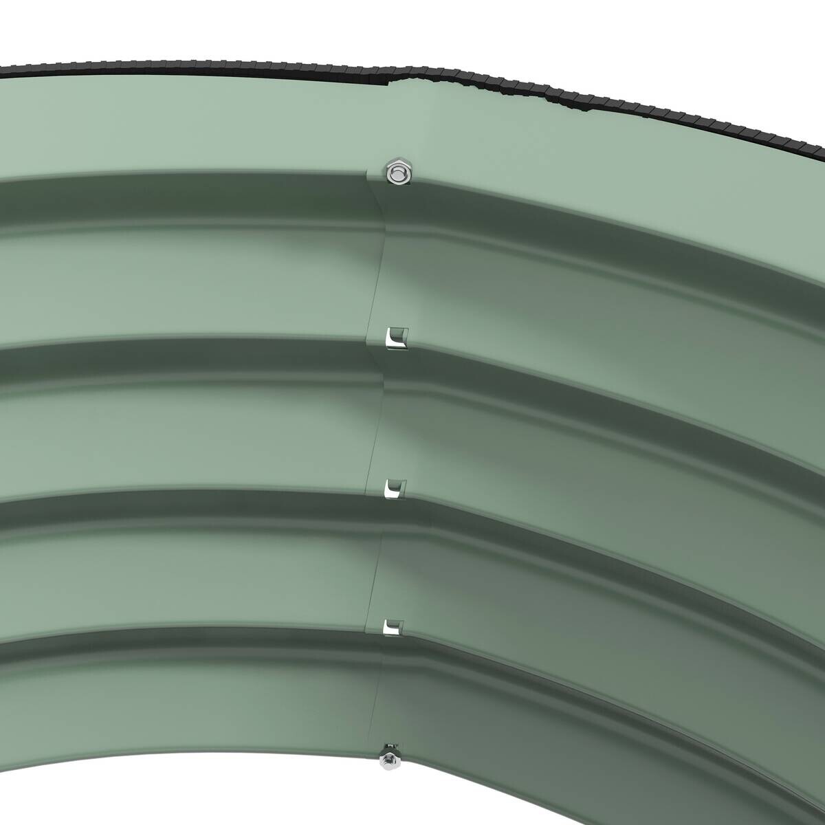 Outsunny Hochbeet-Set grün Stahl B/H/L: ca. 60x30x60 cm