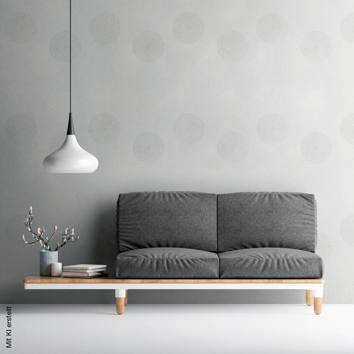 A.S.Creation Vliestapete Black & White Punkte creme B/L: ca. 53x1005 cm