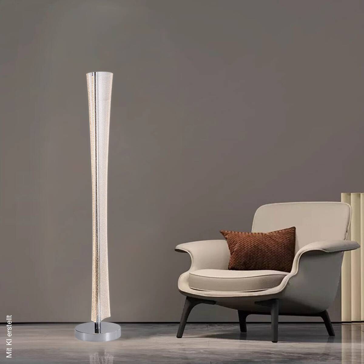 POCOline Stehlampe Darcy Metall Acryl B/H/L: ca. 18x126x18 cm