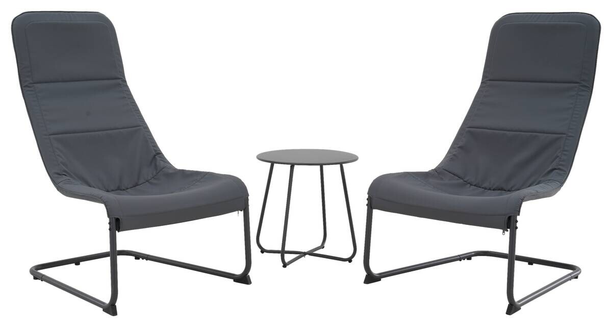 POCOline Balkonset Melfi anthrazit Polyester