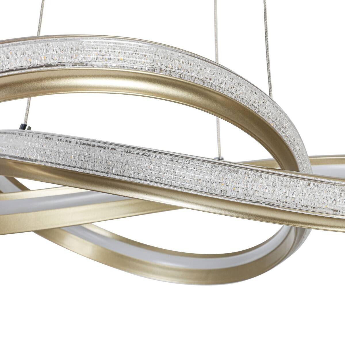 Nolo LED-Pendelleuchte Clara champagner B/H/L: ca. 50x120x50 cm