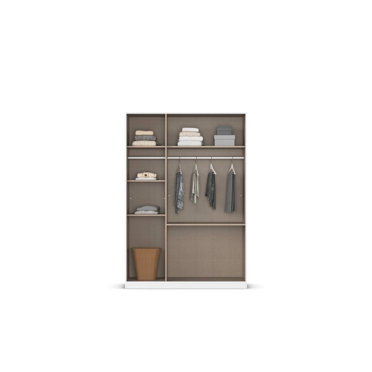 Kleiderschrank Joel Classic Alpinweiß B/H/T: ca. 136x197x54 cm