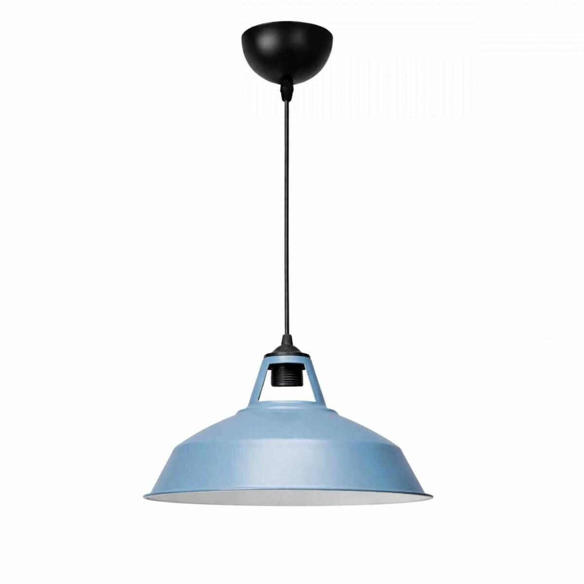 Opviq Pendelleuchte taubenblau B/H/T: ca. 31x100x31 cm E27 1 Brennstellen