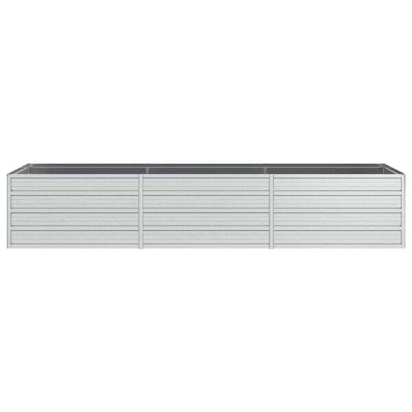 Garten-Hochbeet silber Stahl B/H/L: ca. 80x45x240 cm
