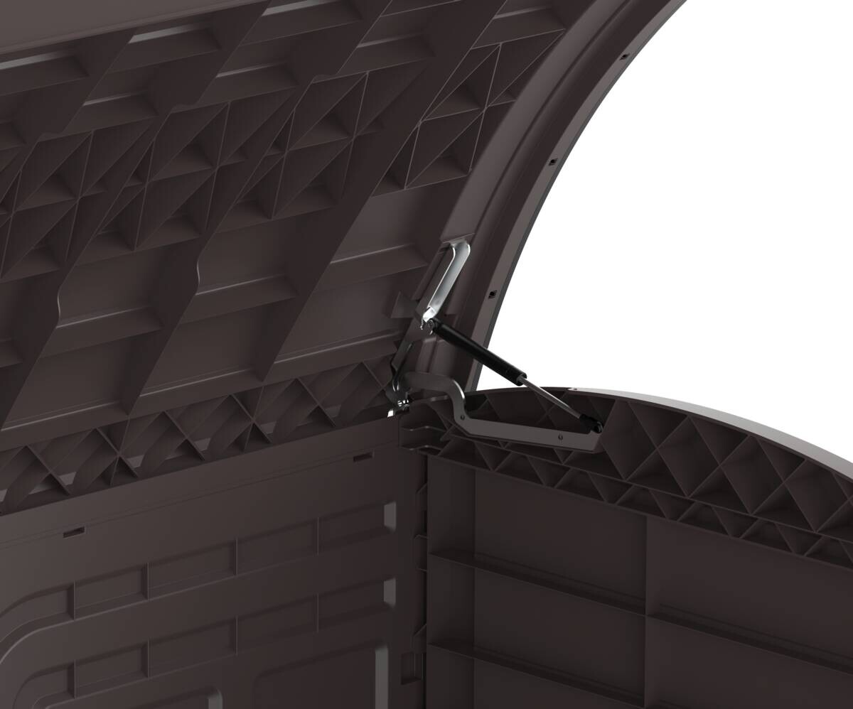 VCM Mülltonnenbox 2er StoreAway braun Kunststoff B/H/L: ca. 145x125x83 cm