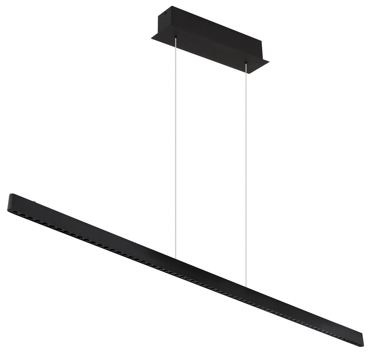 GLOBO Pendelleuchte mattschwarz Aluminium Metall B/H/T: ca. 9x120x120 cm 1.0 Brennstellen