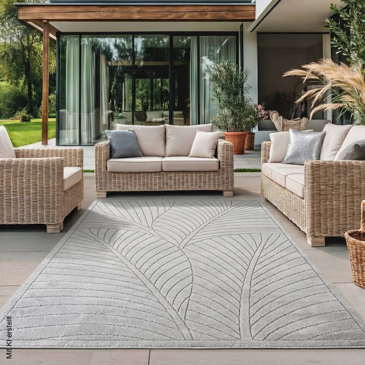 Ayyildiz Flachwebteppich NOVA silber B/L: ca. 160x230 cm