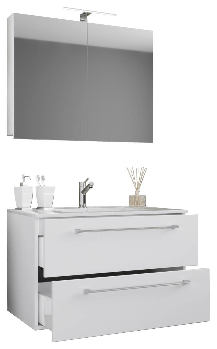 Waschplatz 3tlg-Badinos weiß B/H/T: ca. 60x50x46 cm