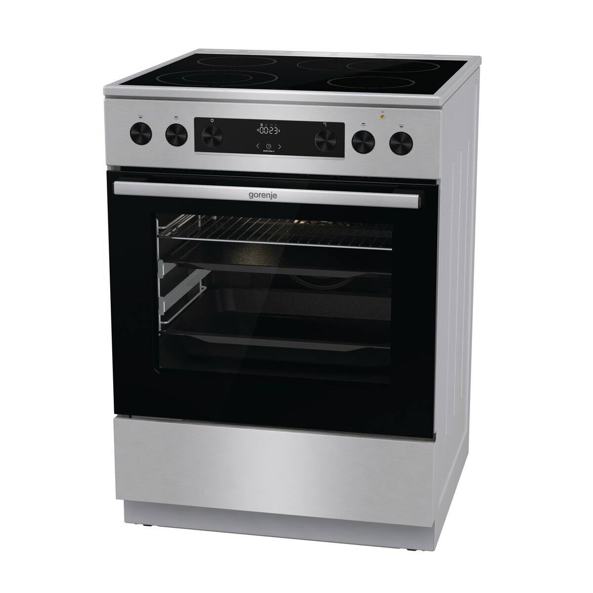 Gorenje Stand-Elektroherd GECS6C70XPA Edelstahloptik B/H/T: ca. 60x85x60 cm