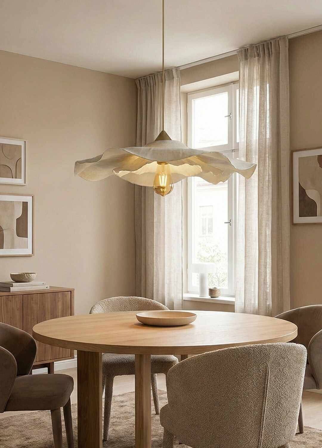 Opviq Pendelleuchte weiß Kunststoff B/H/T/L/D: ca. 58x80x58x58x58 cm E27 1 Brennstellen