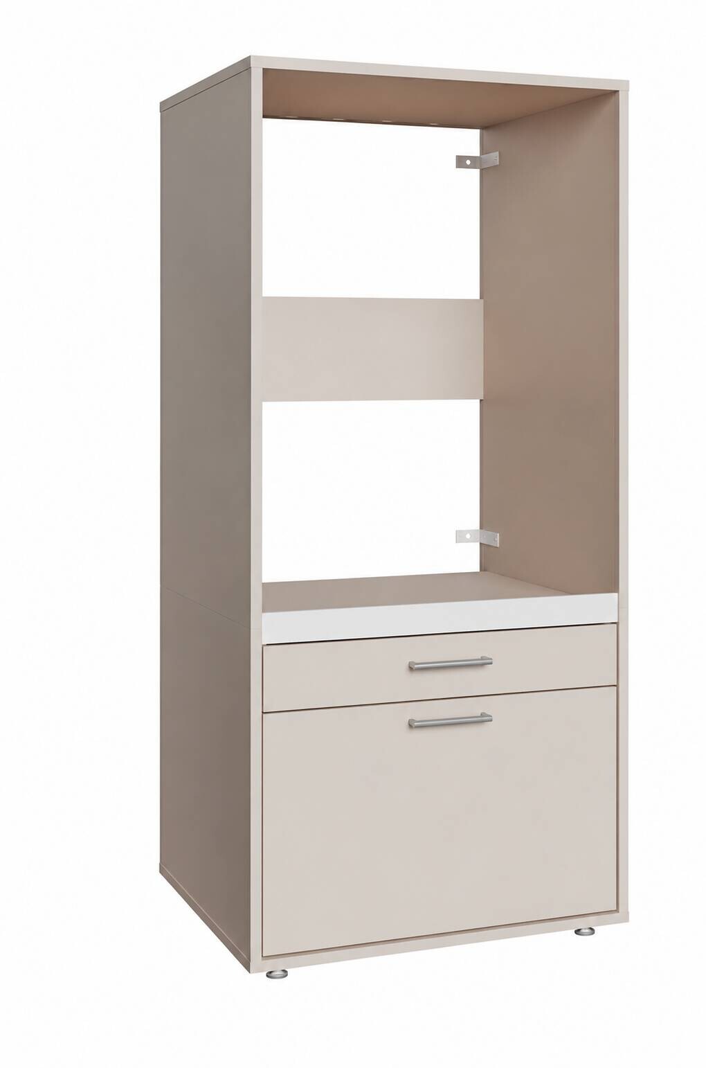 Washcab Waschmaschinenschrank beige Holzwerkstoff