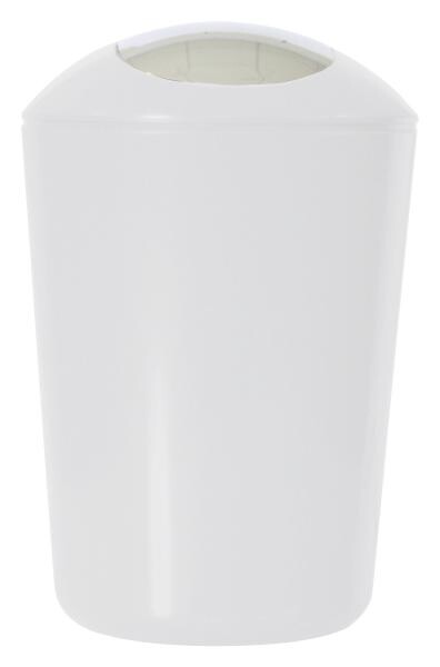 Schwingdeckeleimer weiß Kunststoff H/D: ca. 30x20 cm ca. 5 l