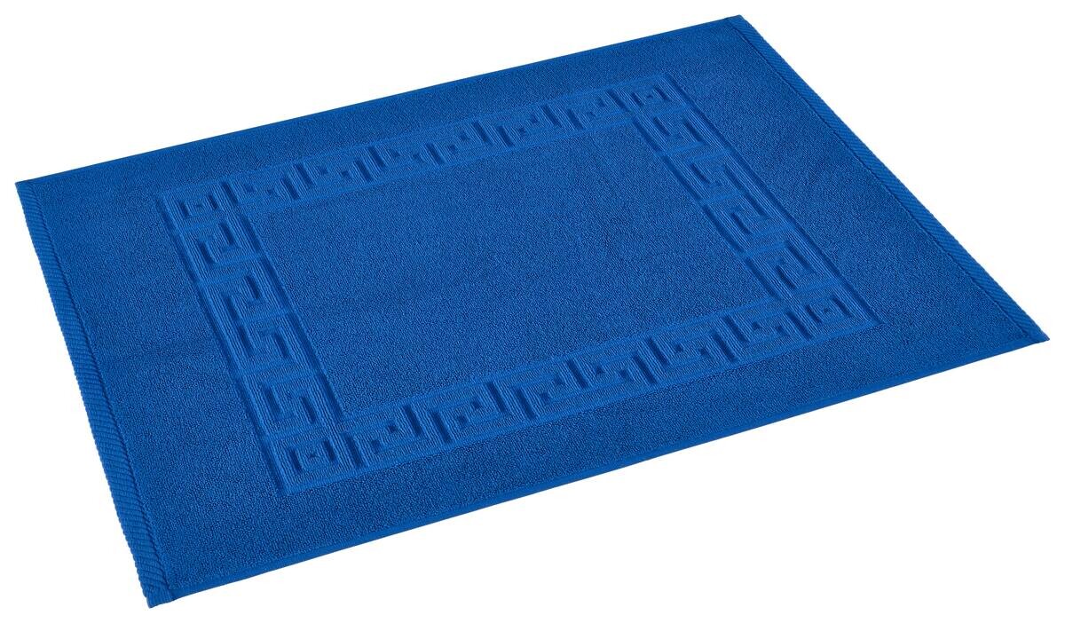 POCOline Duschvorleger Mäander blau 100% Baumwolle B/L: ca. 50x70 cm