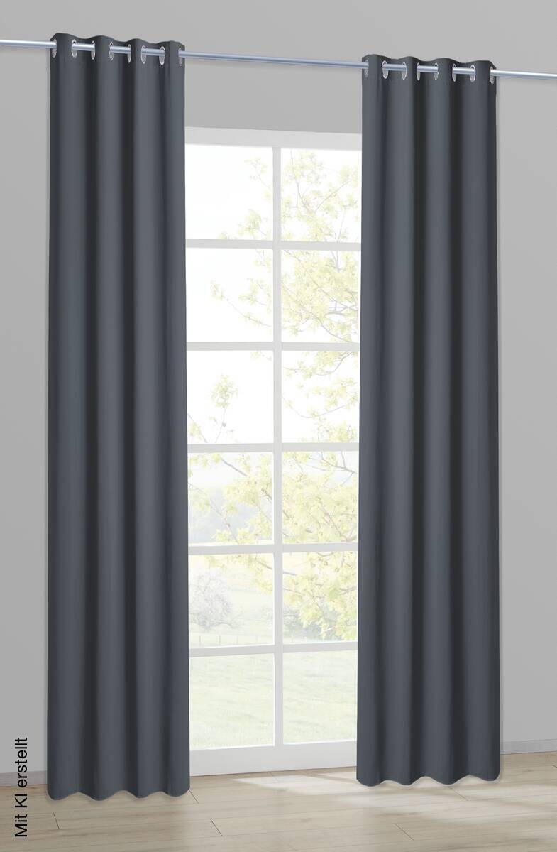 Verdunklungsvorhang Iglu anthrazit B/L: ca. 140x245 cm