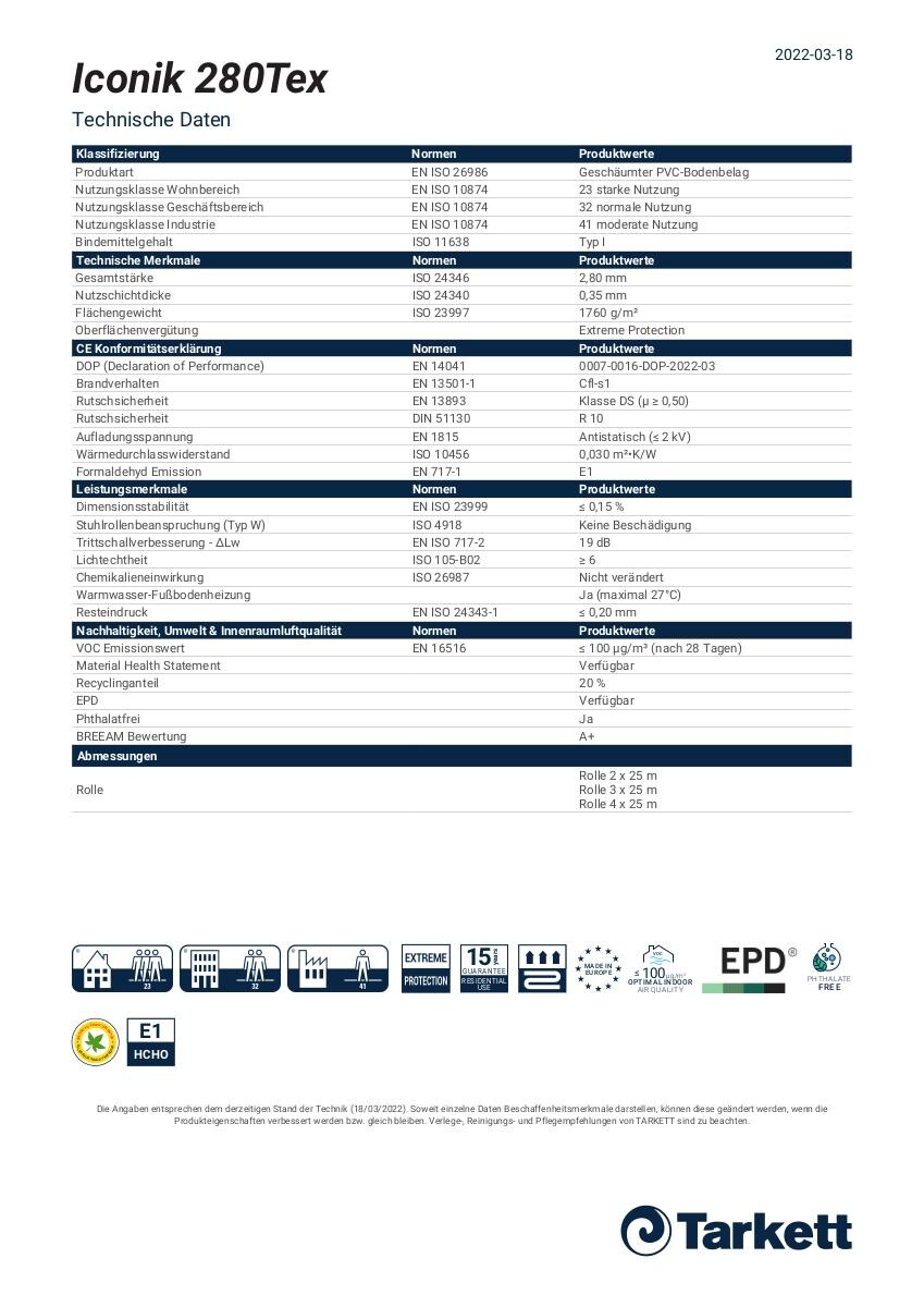 Vinylboden Iconik Greige Eiche B: ca. 400 cm pro m²