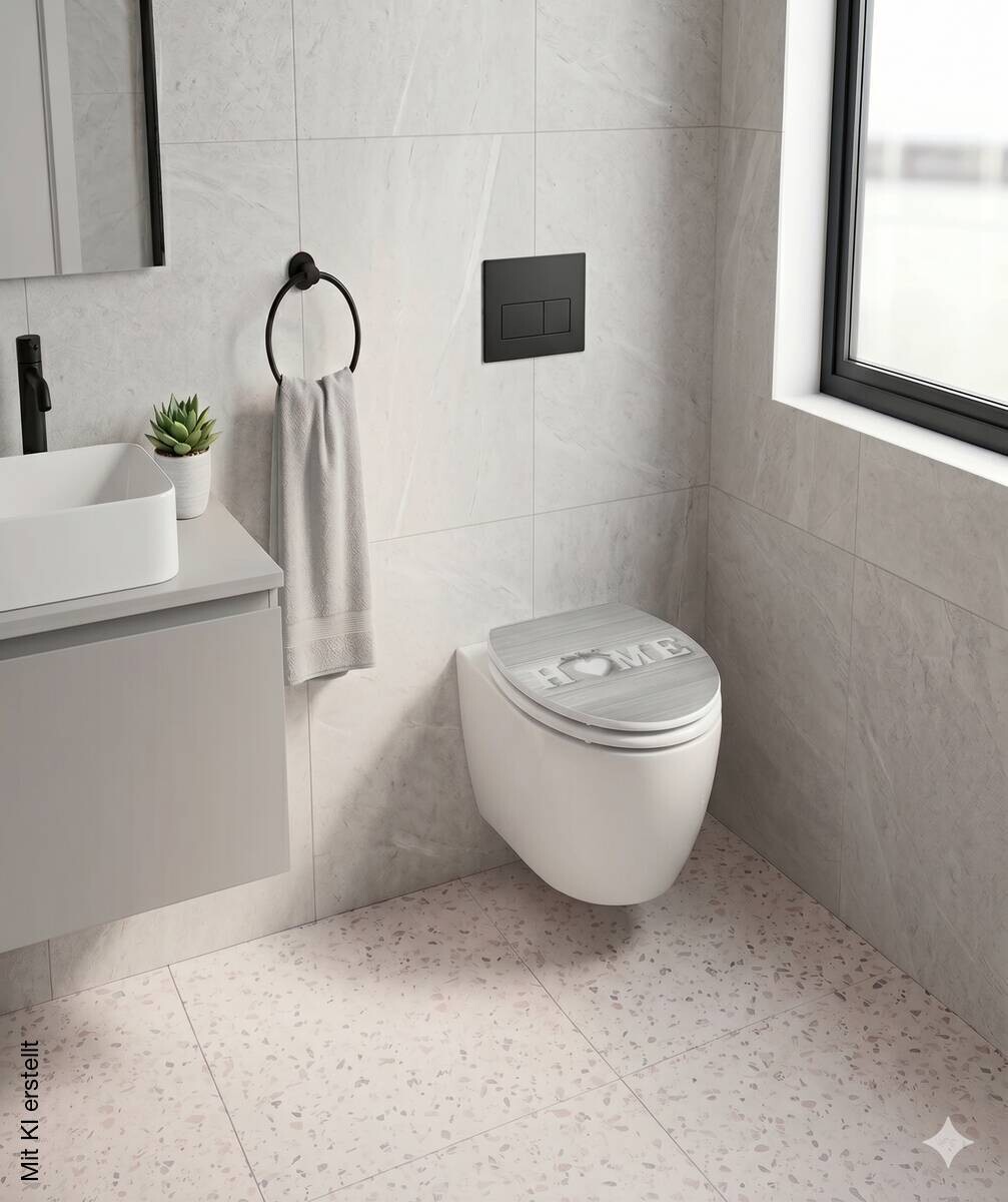 POCOline WC-Sitz Home grau Duroplast