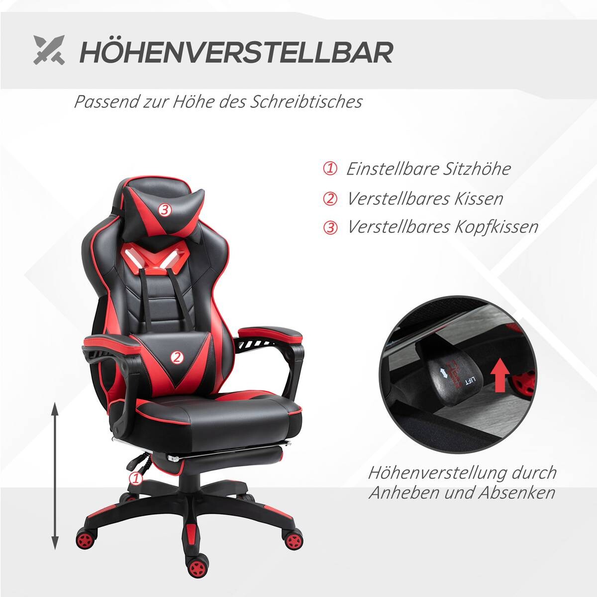 Drehstuhl 921-237RD schwarz