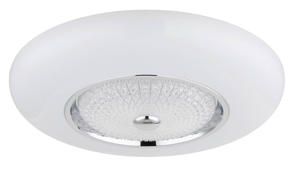 GLOBO Deckenleuchte weiß Opal klar Metall Acryl Kunststoff H/D: ca. 12x59 cm 1 Brennstellen