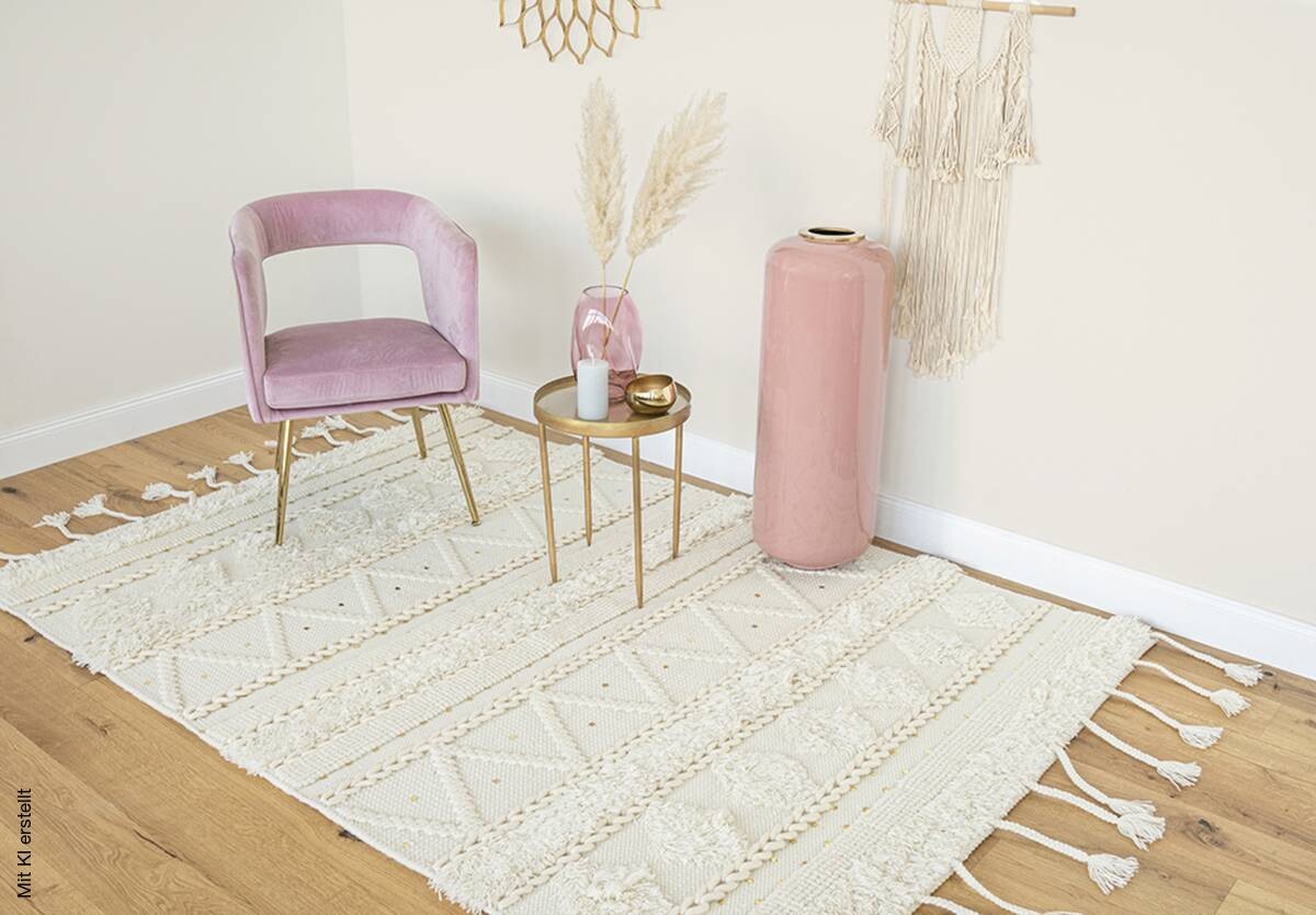 360Living Teppich Bohist creme B/L: ca. 200x290 cm