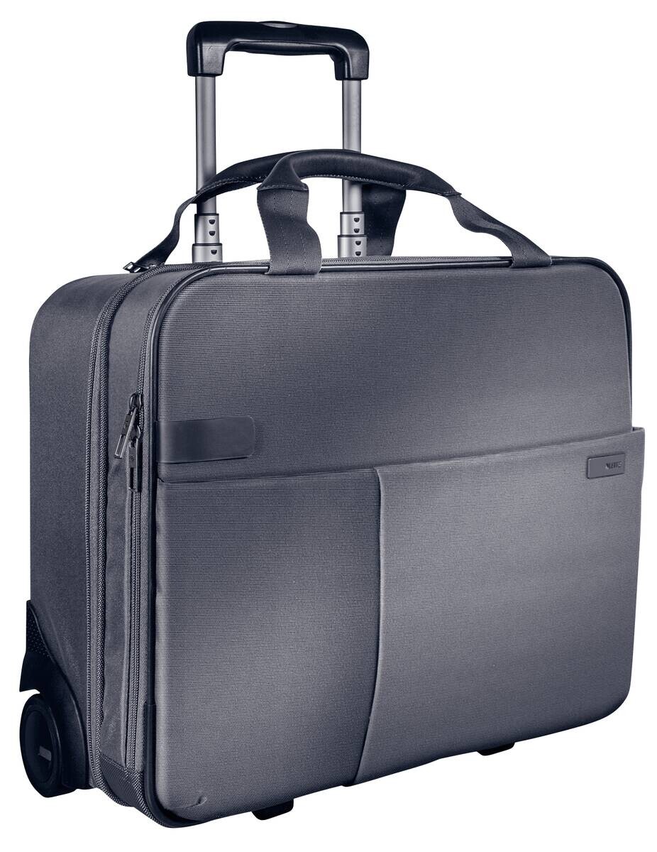 Leitz Trolley silber Polyester B/H/L: ca. 23x37x43 cm
