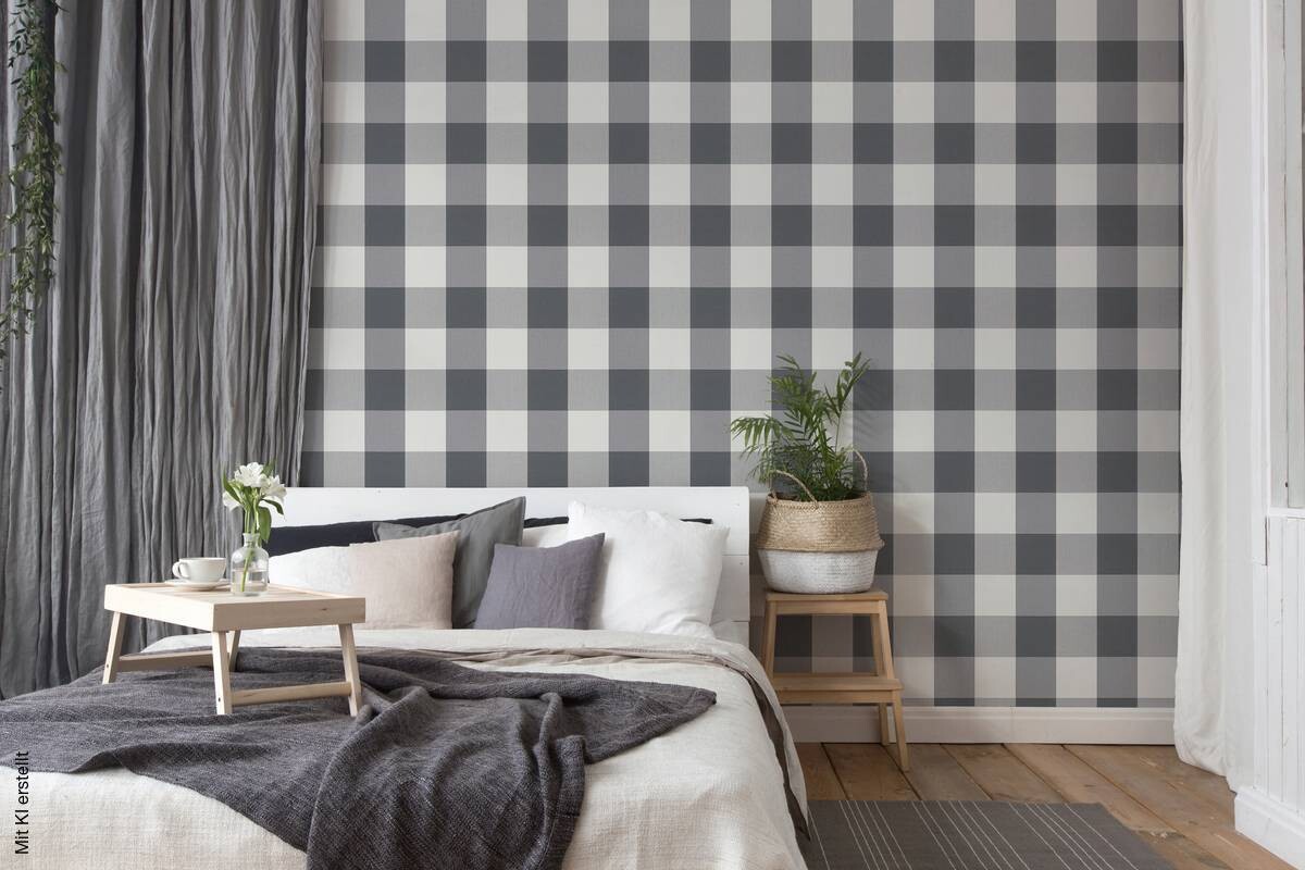 A.S.Creation Vliestapete Black u.White Rauten grau B/L: ca. 53x1005 cm