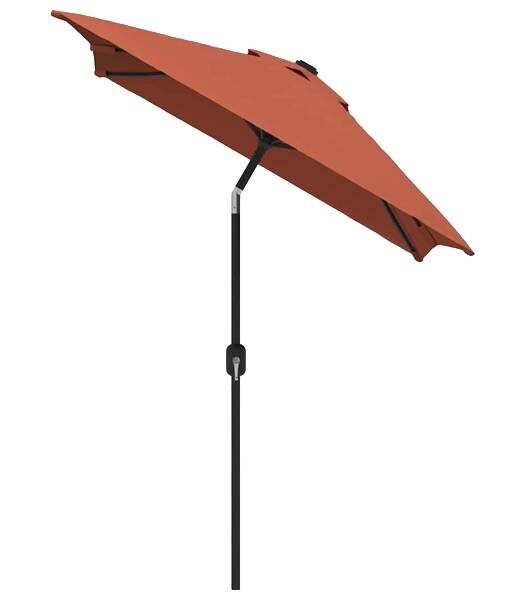 vidaXL Sonnenschirm terracotta Polyester B/H/L: ca. 200x252x300 cm