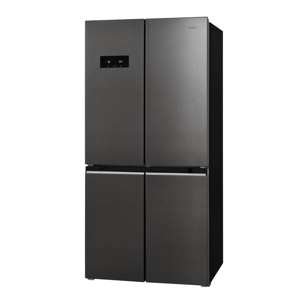 Vestel French-Door Kühl-/Gefrierkombination FD56021 EDX dark Inox B/H/T: ca. 84x179x69 cm