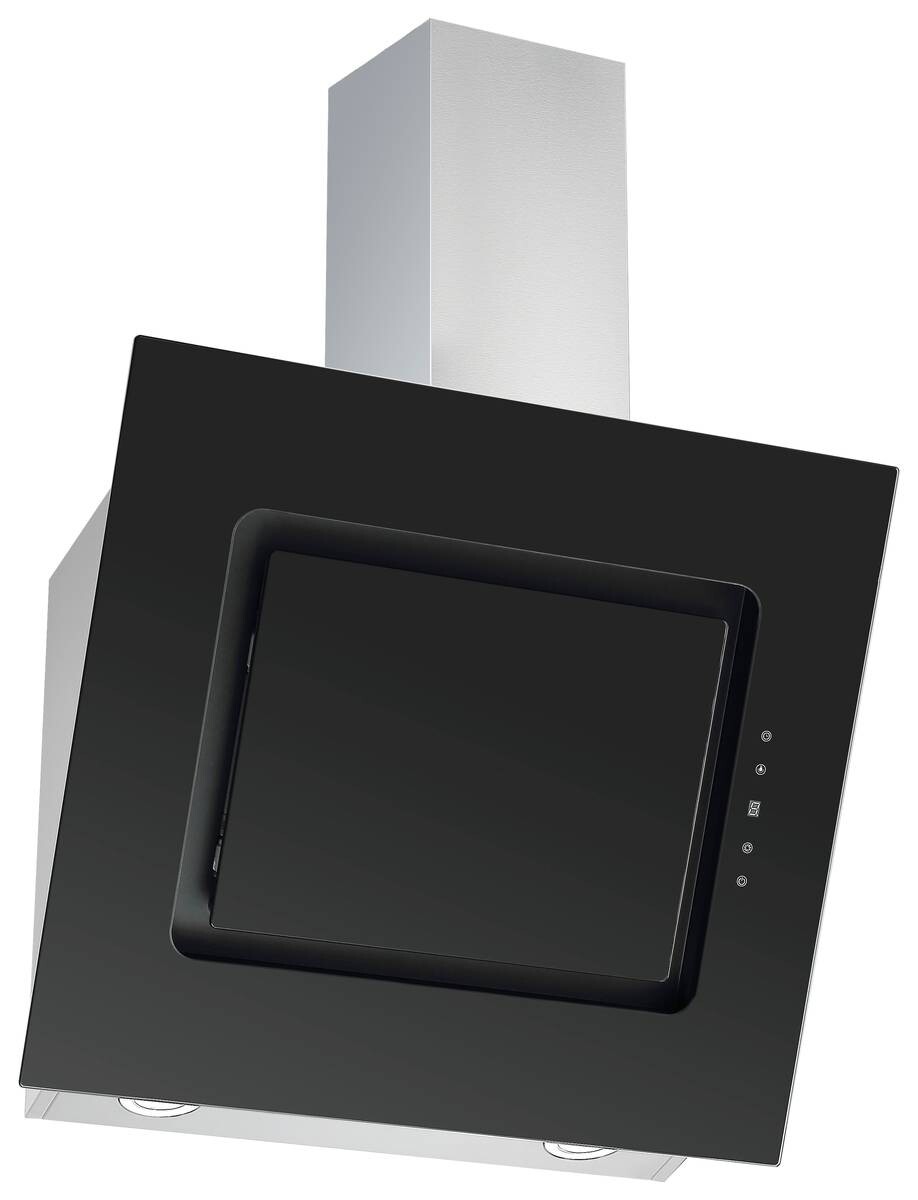 Respekta Dunstabzugshaube CH99040-60S schwarz Glas Edelstahl B/H/T: ca. 59,5x45,5x42,3 cm