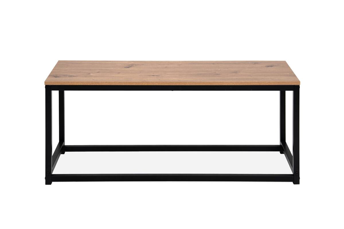 Tischgruppe Augsburg Eiche Artisan Nachbildung schwarz MDF B/H/T: ca. 120x75x80 cm