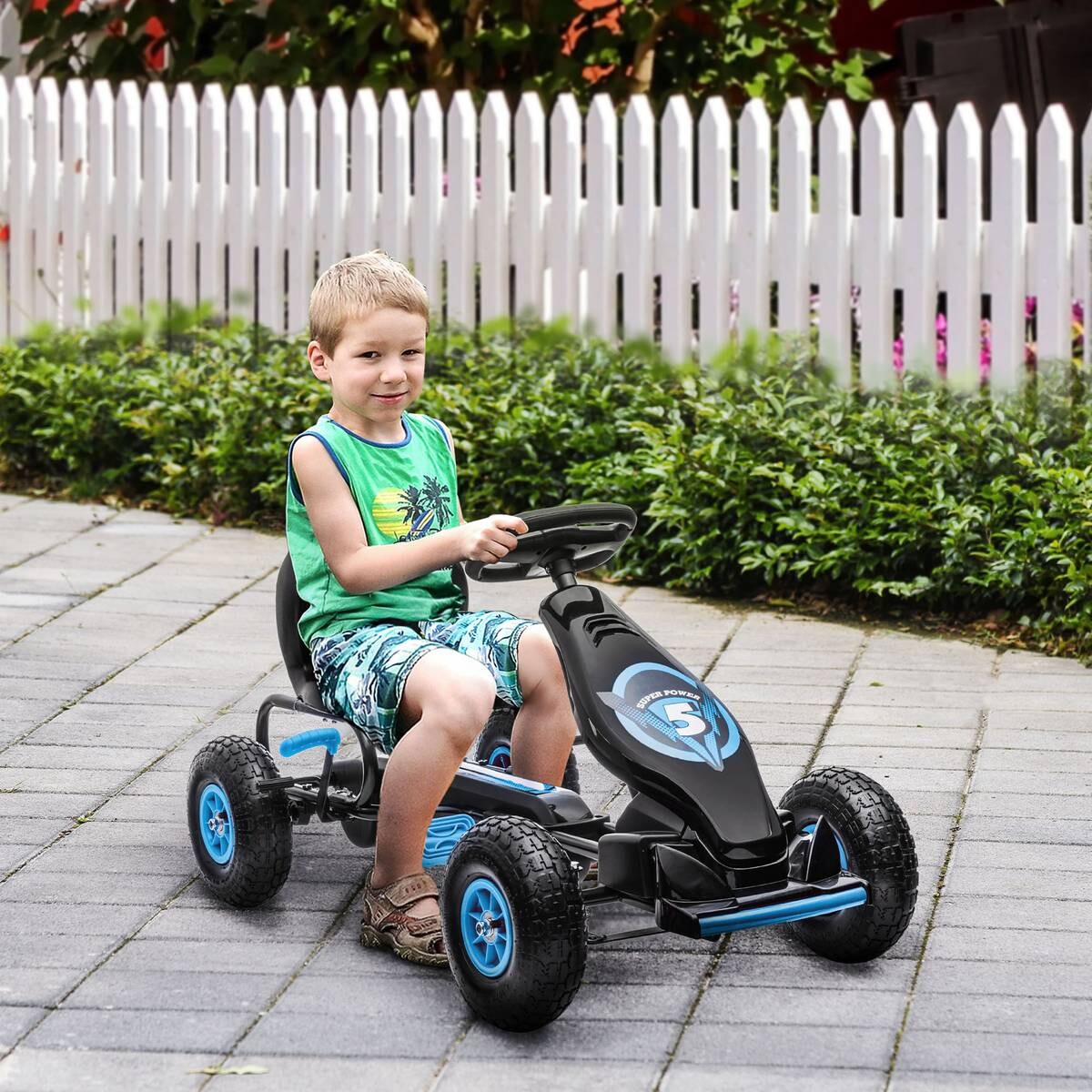 AIYAPLAY Go Kart schwarz B/H/L: ca. 58x61x121 cm