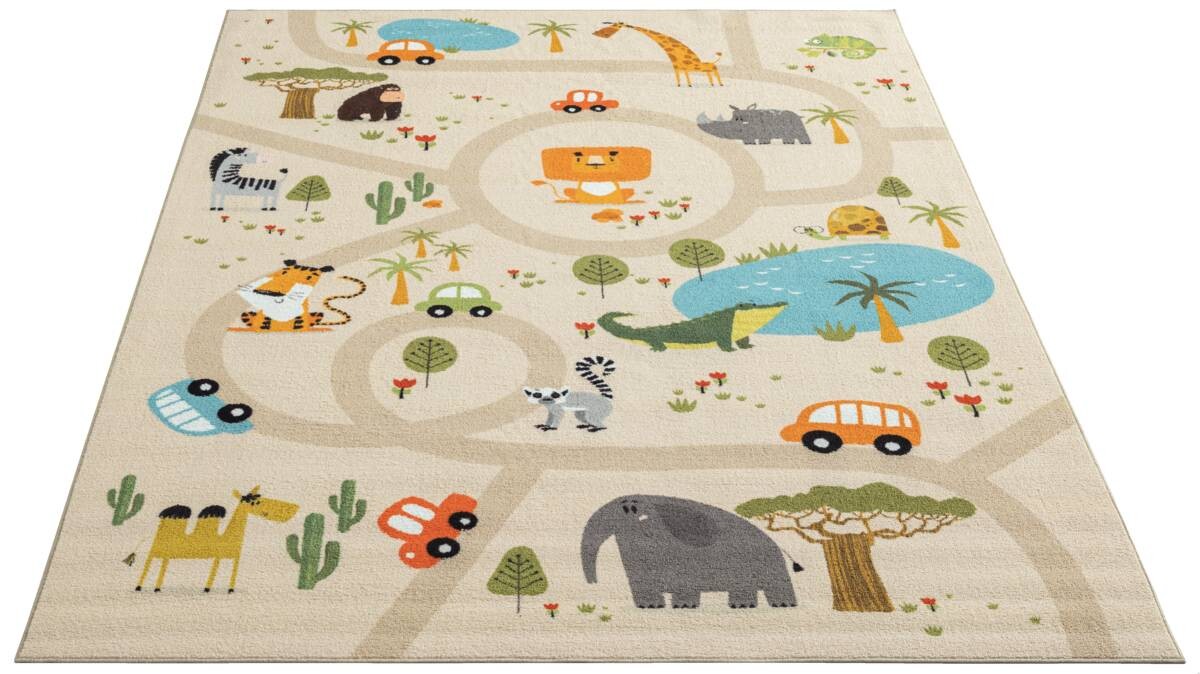 Merinos Teppich Happy Kids beige B/L: ca. 140x200 cm