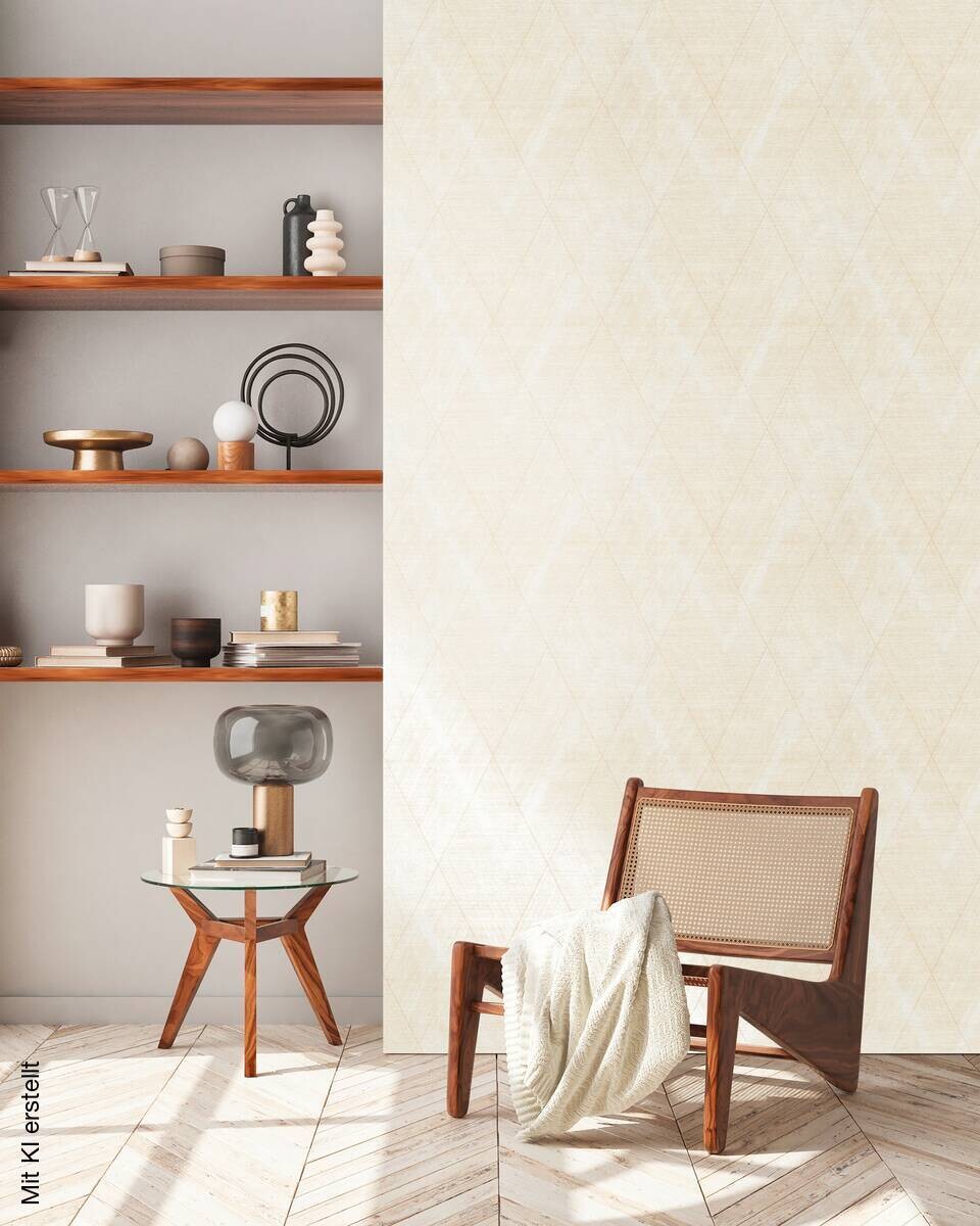 A.S.Creation Vliestapete creme beige B/H/D: ca. 53x1005x8,4 cm