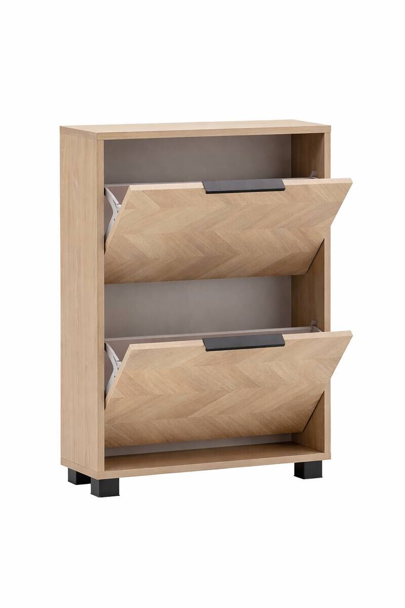 Schuhkipper Piazza, 2er Eiche Nachbildung B/H/T: ca. 59,8x85,7x19,55 cm