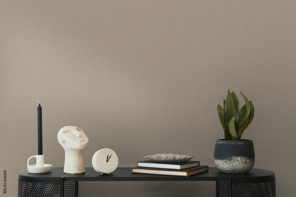A.S.Creation Vliestapete Terra Uni braun B/L: ca. 53x1005 cm