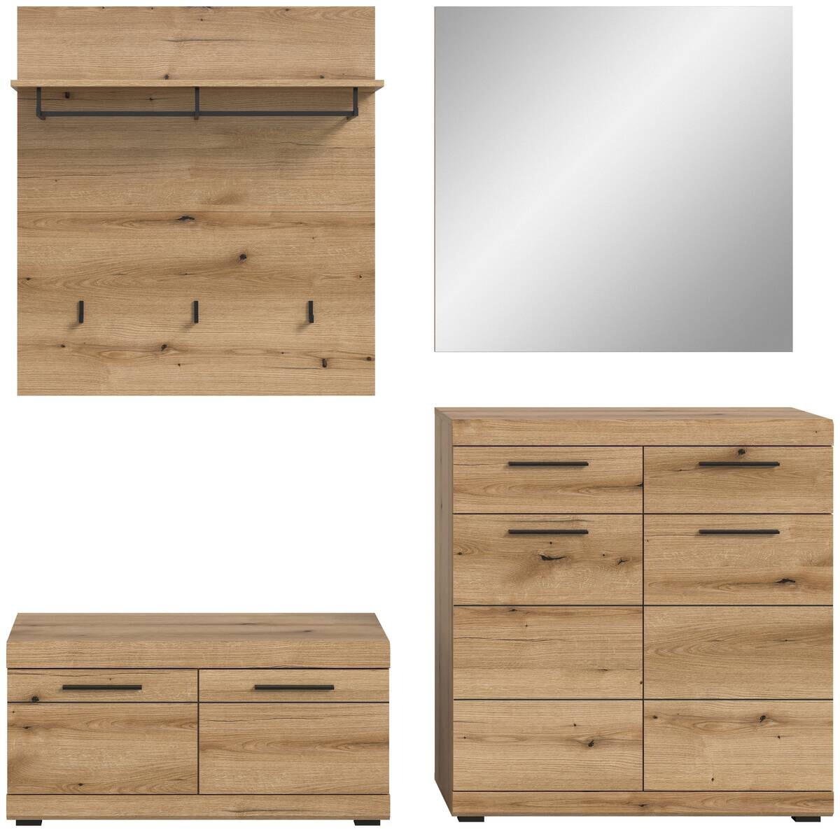 Garderobe SCOUT Evoke Oak Nachbildung B/H/T: ca. 195x197x40 cm