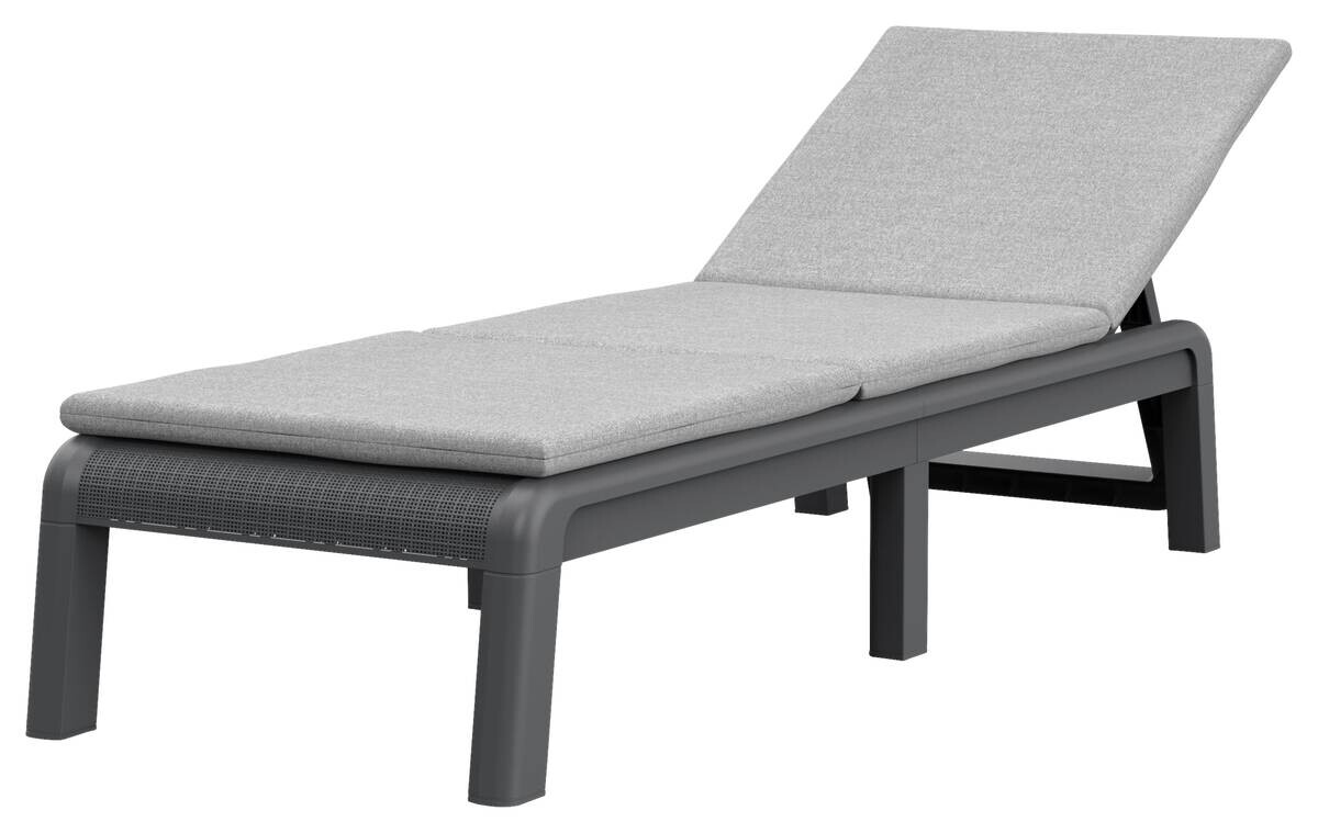 Jardin Gartenliege Mallorca Graphit Kunststoff