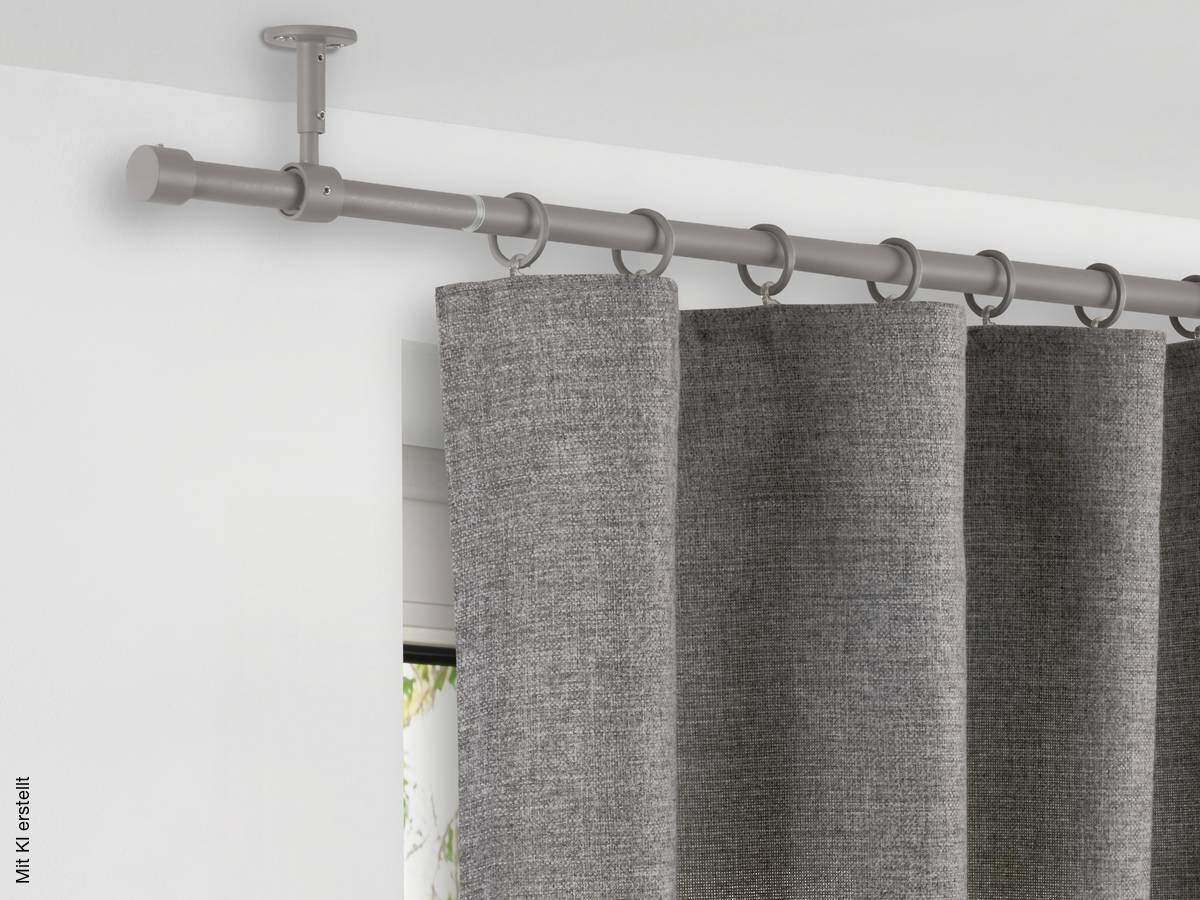 ondeco Stilgarnituren Cool-Gray Metall L: ca. 400 cm ausziehbar von ca. 210 bis 400 cm 1.0 Läufe