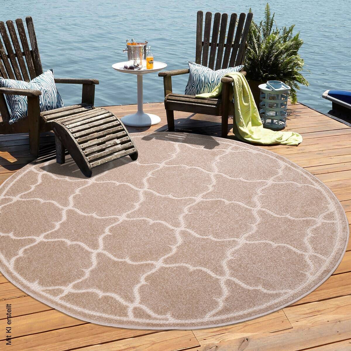 Sanat Outdoorteppich BERLIN beige D: ca. 200 cm
