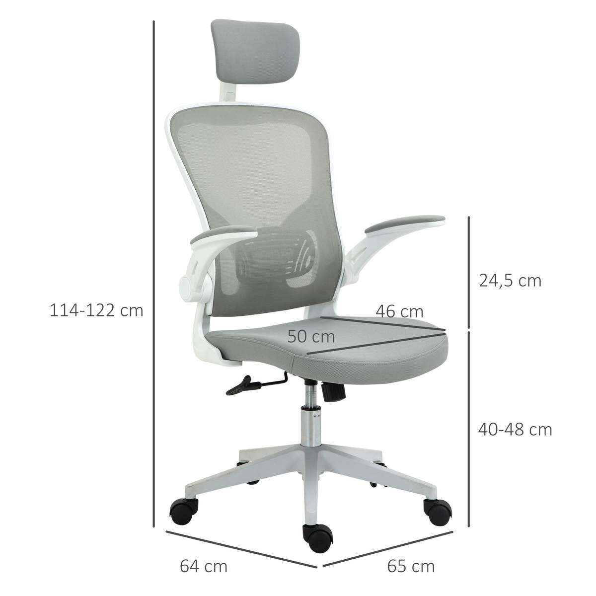 Drehstuhl 921-417 grau