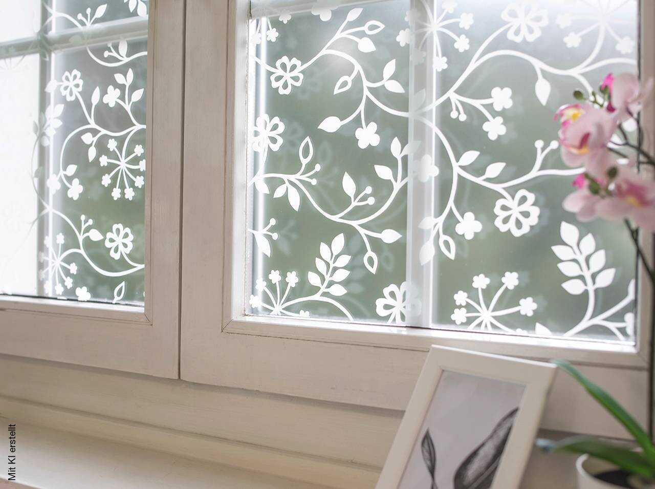 d-c-fix Fensterfolie Tord Tord weiß transparent B/L: ca. 45x150 cm